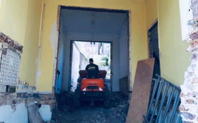 Travaux de démolition en province de Namur