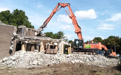 Travaux sur le chantier de transformation et d’extension de la piscine de Huy