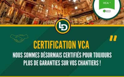 Nous sommes certifiés VCA !