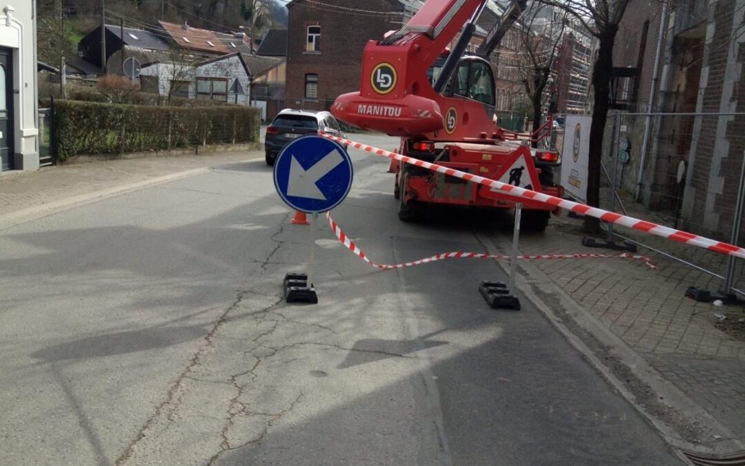 Première phase de chantier à Limbourg