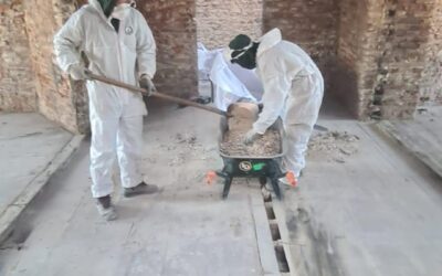 Désamiantage et mise à blanc à Ougrée